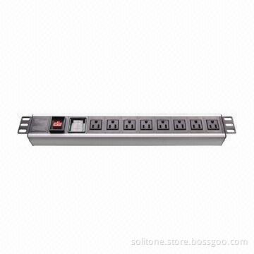 USA Plug Socket 8-Way PDU